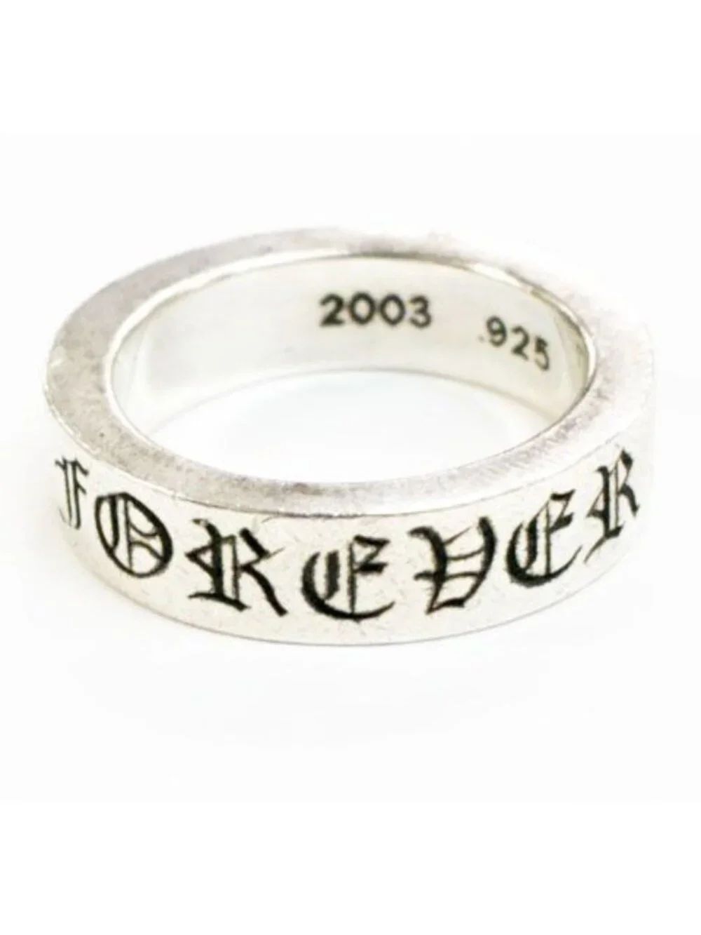 Chrome Hearts Spacer Forever Ring Silver